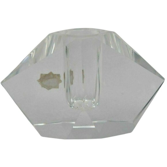 Vintage Hand Cut Crystal Glass Candle Holders – Set of 3 – Made in Japan - Mid C - Picture 6 of 10